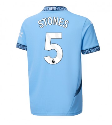 Manchester City John Stones #5 Primera Equipación 2024-25 Manga Corta